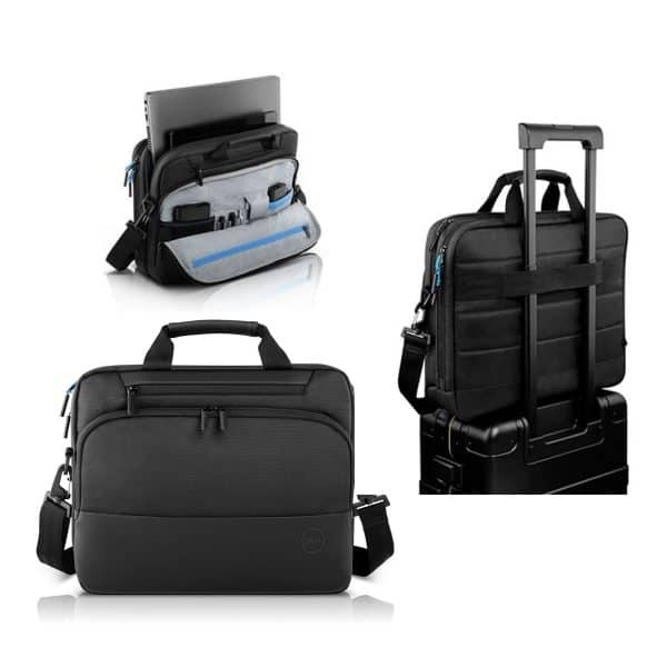 Dell Pro Briefcase Black, Blue Accents